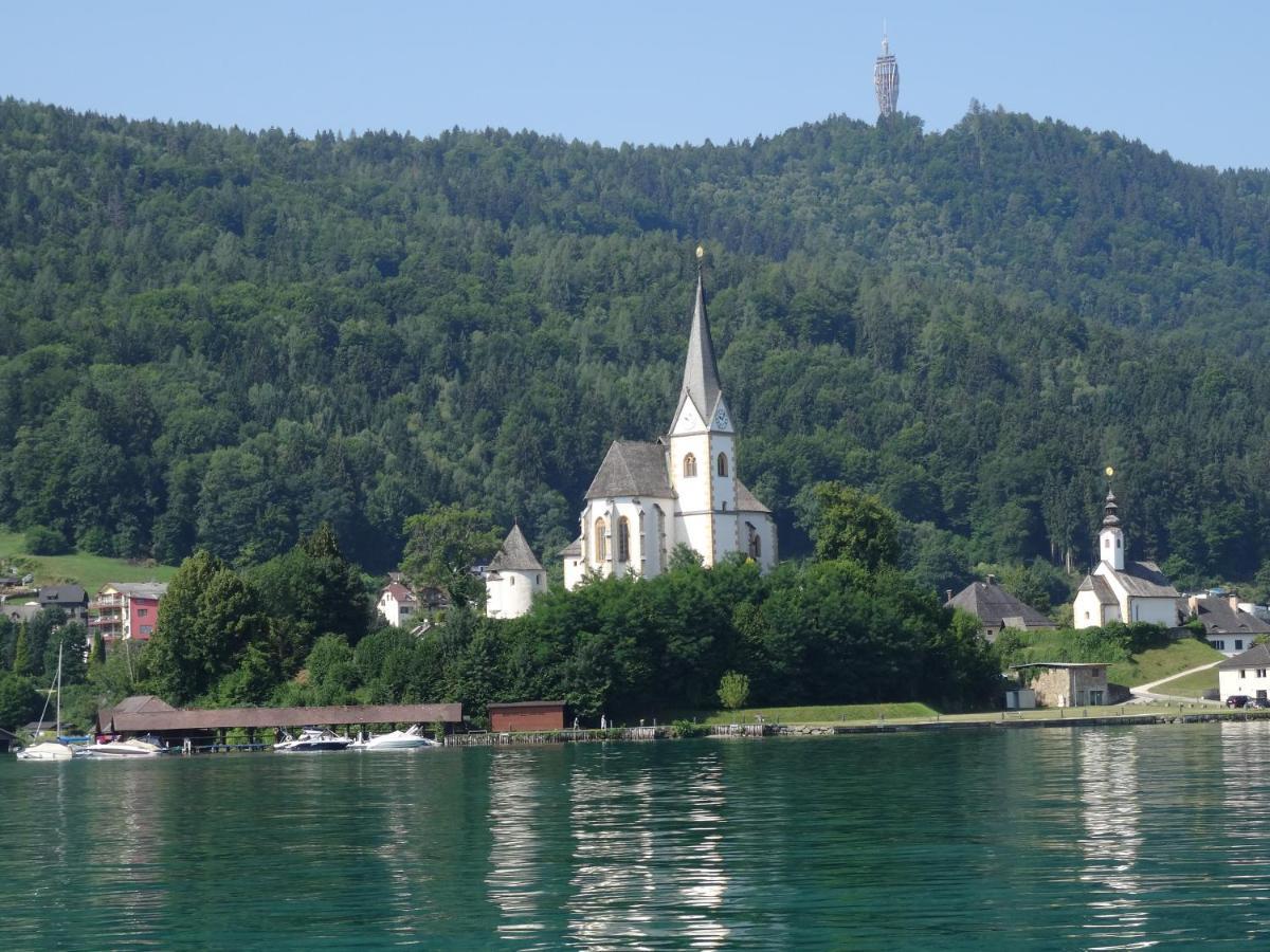 Ferienwohnung Schellander Privatstrand Velden am Wörthersee Kültér fotó