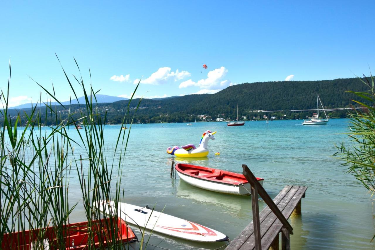 Ferienwohnung Schellander Privatstrand Velden am Wörthersee Kültér fotó