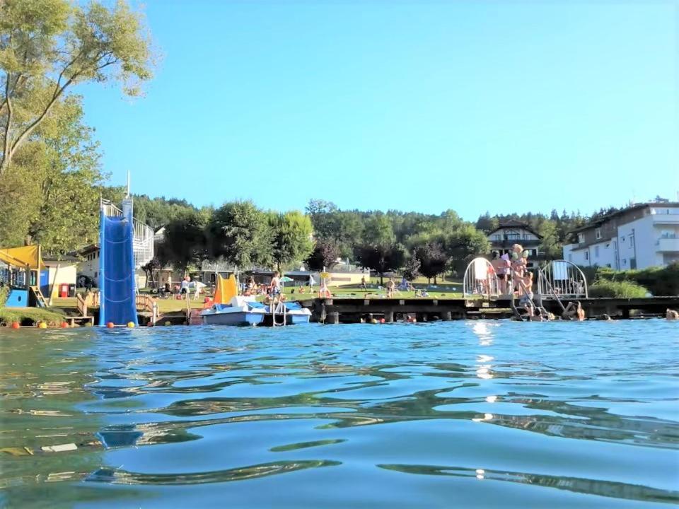 Ferienwohnung Schellander Privatstrand Velden am Wörthersee Kültér fotó